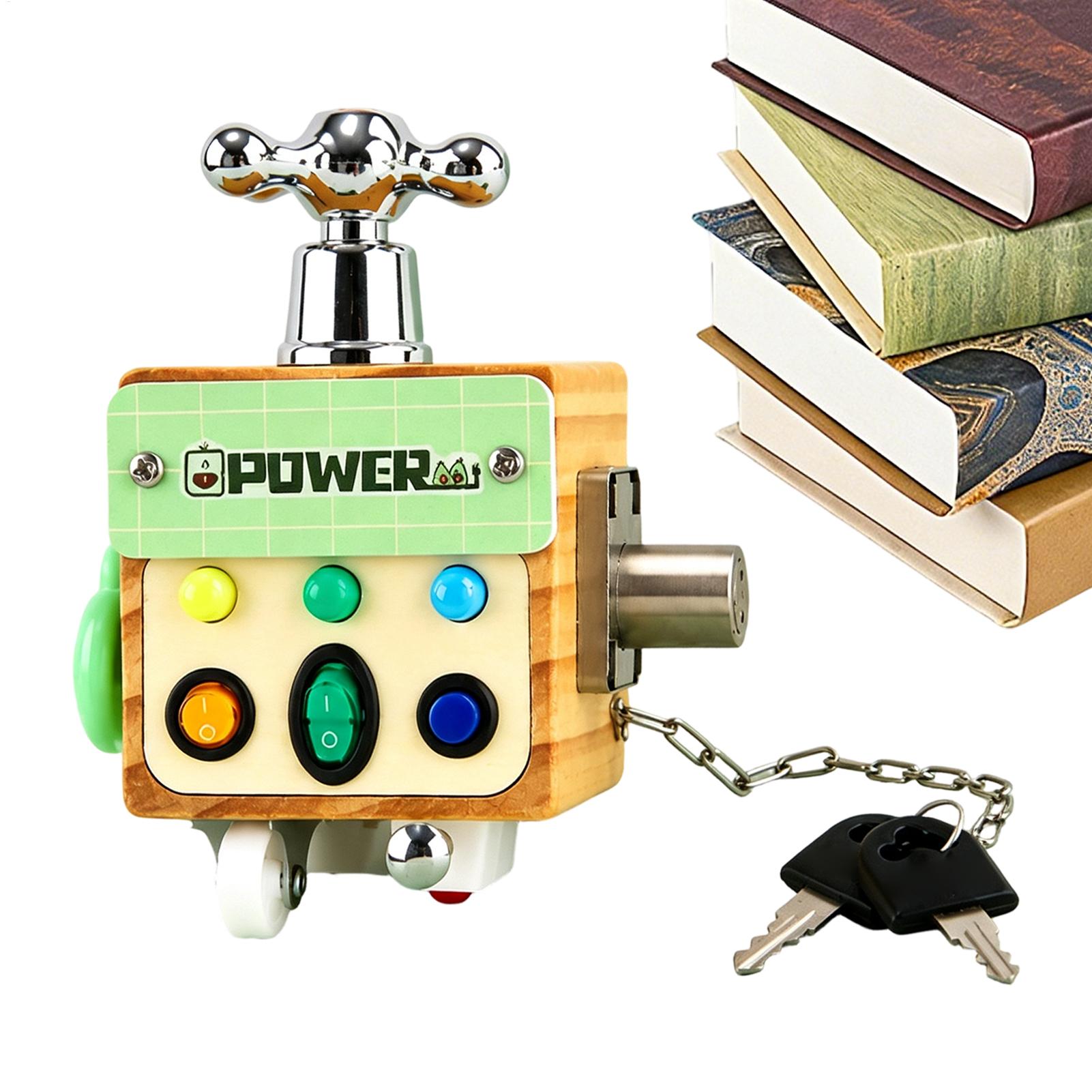 Kids Education Design - Cubo de atividades de madeira com