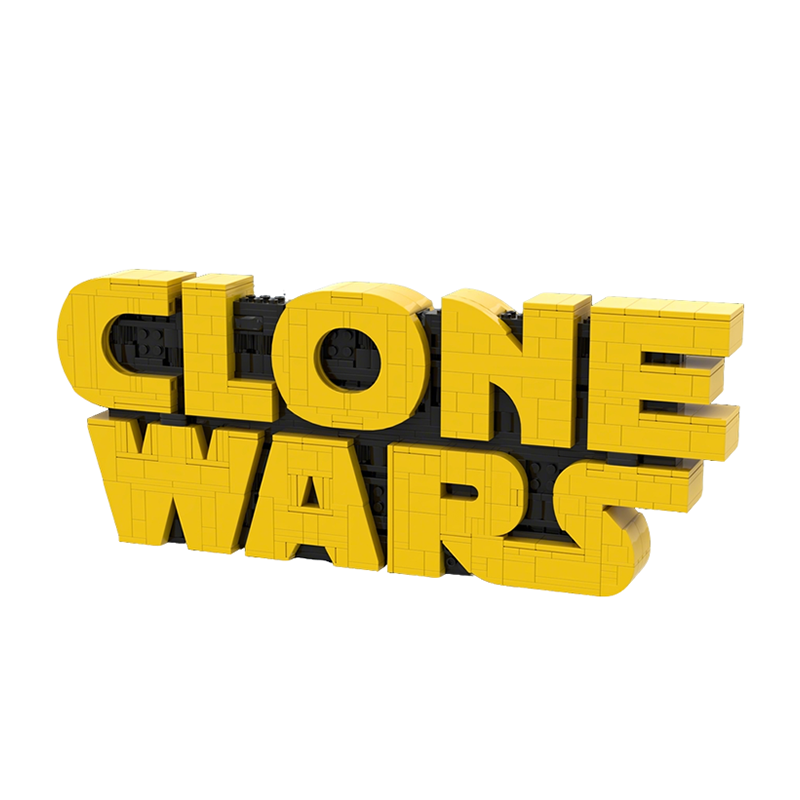 Kids Education Logo - 742 peças MOC Clone Wars Logo