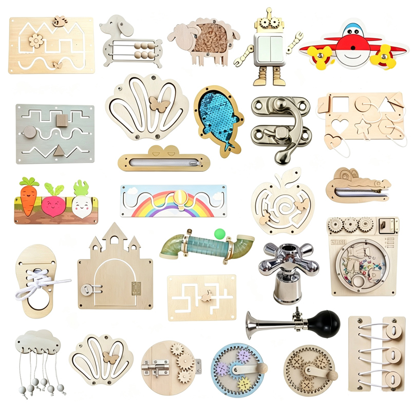 Kids Education Board - Brinquedos Sensoriais Montessori para Educação Infantil,