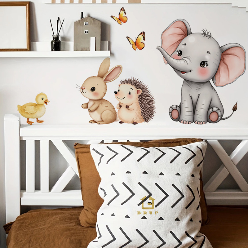 Kids Education Quotes - Adesivo de parede de animal de