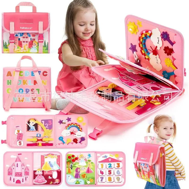 Kids Education Board - Princess Montessori Felt Busy Board: Livro
