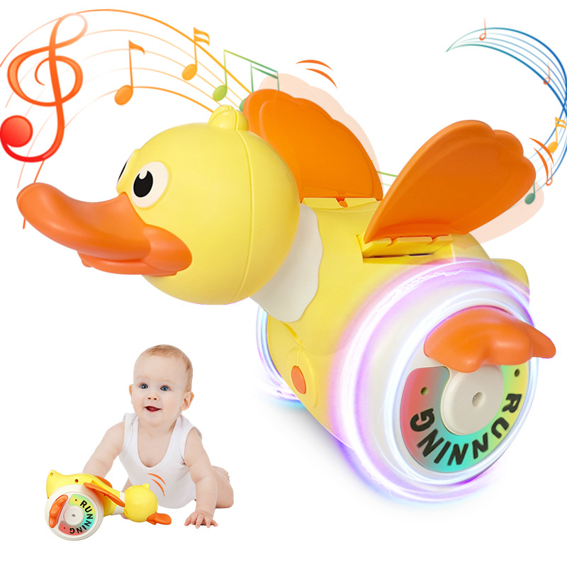 Kids Education Music - Criança elétrica rotativa pato simulado forragem