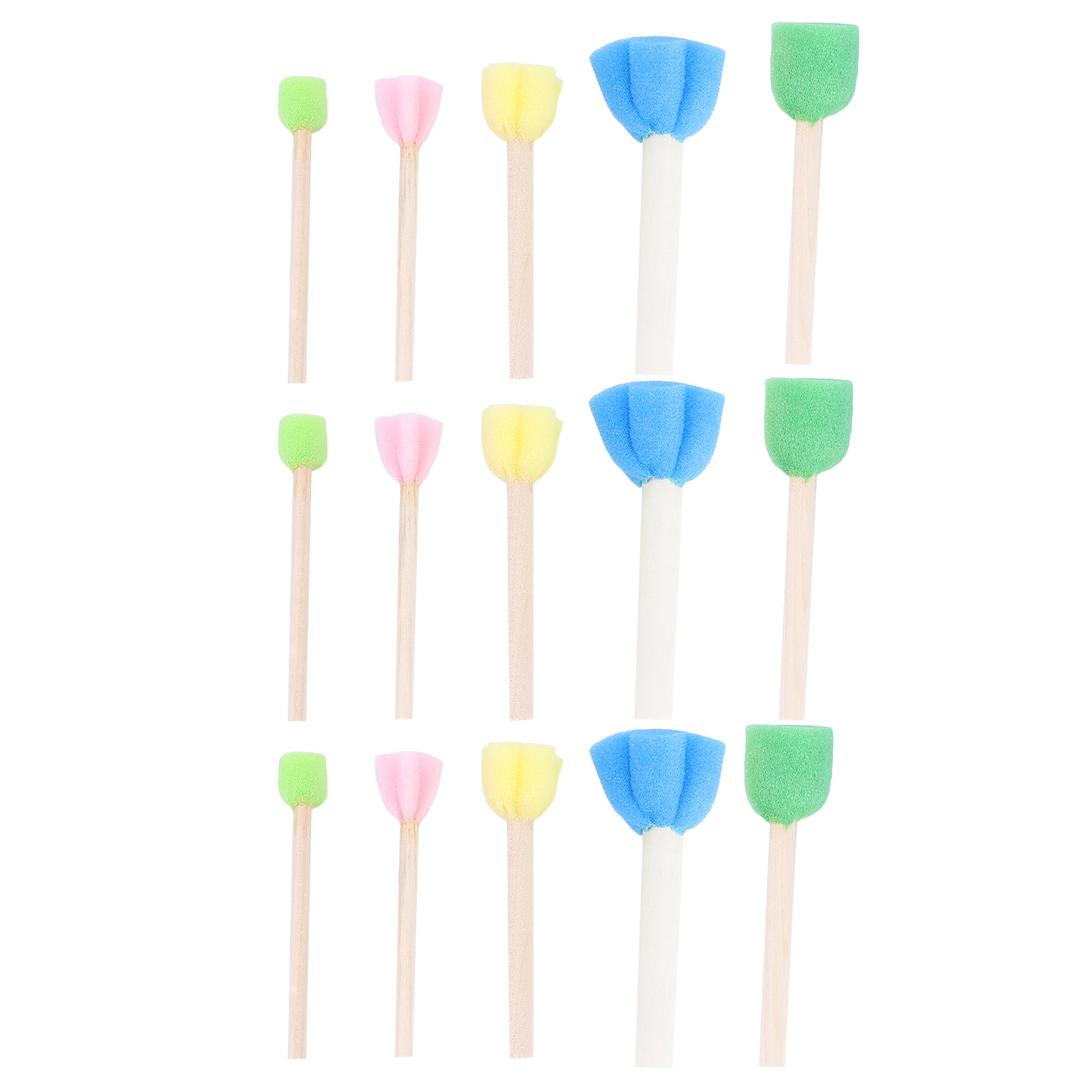 15 pincéis de esponja para pin - Kids Education Design avaliação e preço