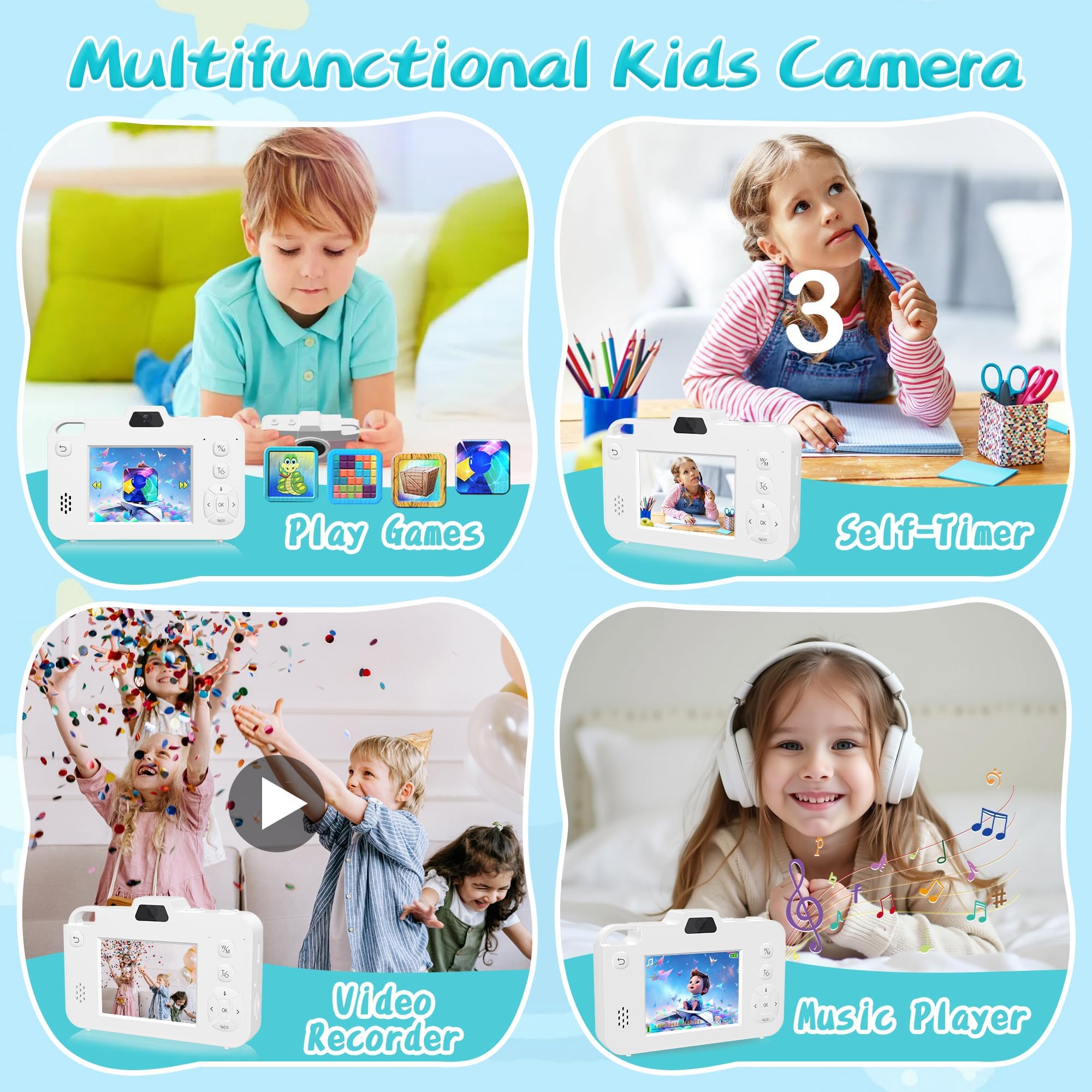 Câmera Digital Infantil de Len - Kids Education Images avaliação e preço