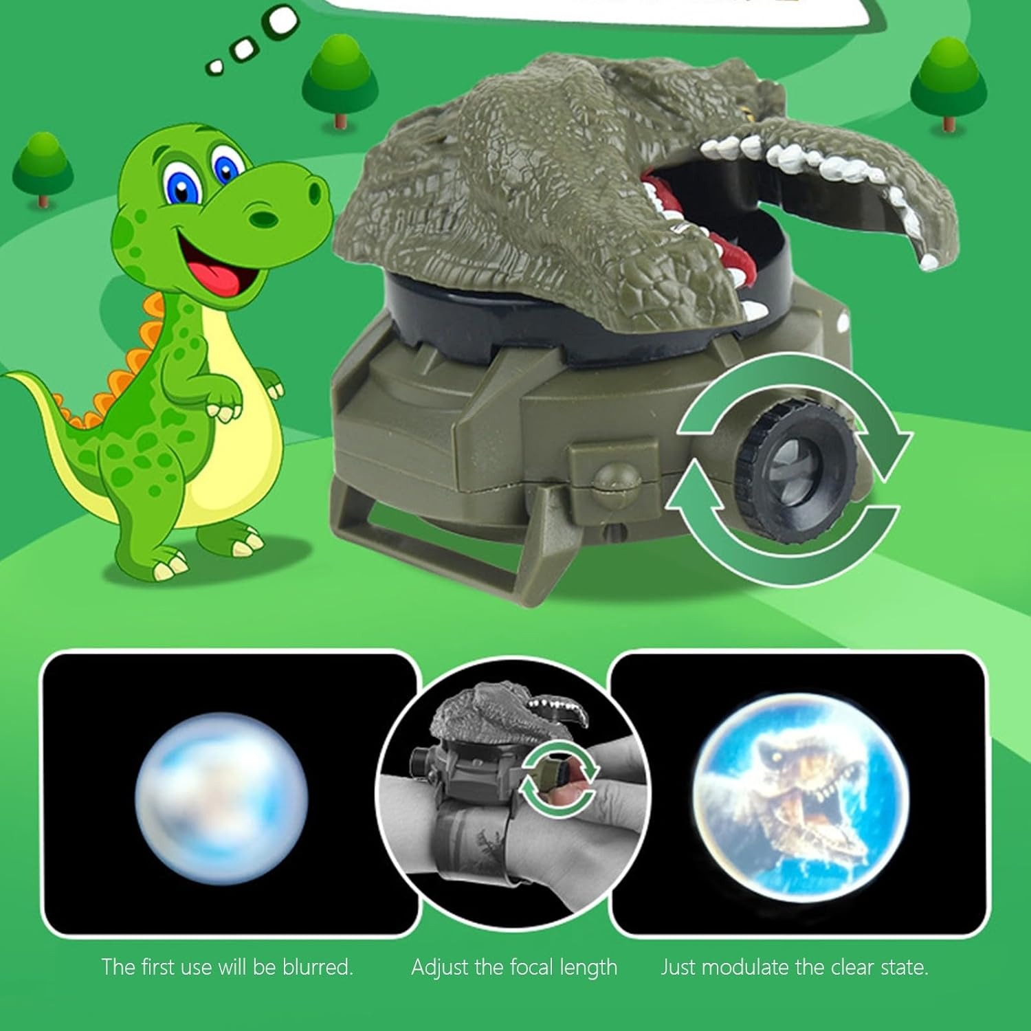 Relógio de projeção de dinossa - Kids Education Images avaliação e preço
